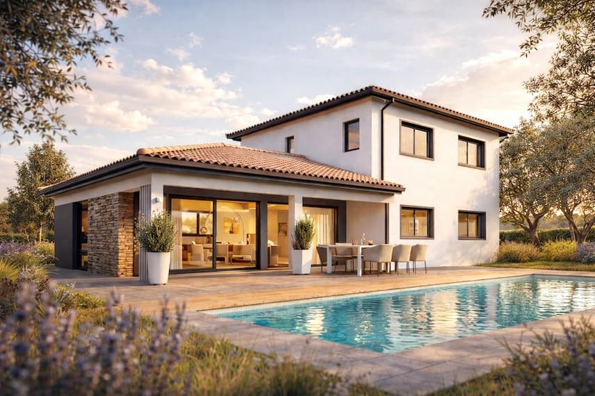 Projet de construction - Maison de 110 m² - Monclar-de-Quercy (82230)